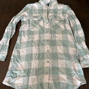 Plaid Button-Up Women's Top